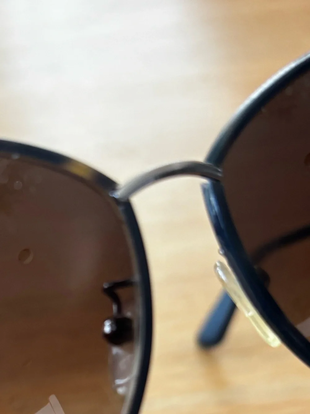 Etro Blue Gradient Round Sunglasses